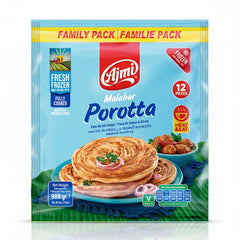 Ajmi Malabar Porotta (Family Pack) - 12 Pieces by The Indian Shelf – Prepared Meals & Entrées, Kerala special food product, for customers in the UK