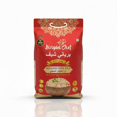 Biriyani Chef Malabar Ghee Rice 5kg pack, which is noted as being an authentic Ghee Rice, is available from theindianshelf.co.uk.