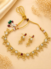 Antique Gold Choker Necklace Set