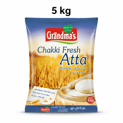 Grandma's Chakki Fresh Atta (5kg)
Experience the wholesome goodness of Grandma's Chakki Fresh Atta in a convenient 5kg value pack. Made from 100% farm-fresh premium wheat and traditionally stone-ground, this flour ensures your family enjoys nutritious, soft rotis every day.This product is available in the UK at theindianshelf.co.uk.