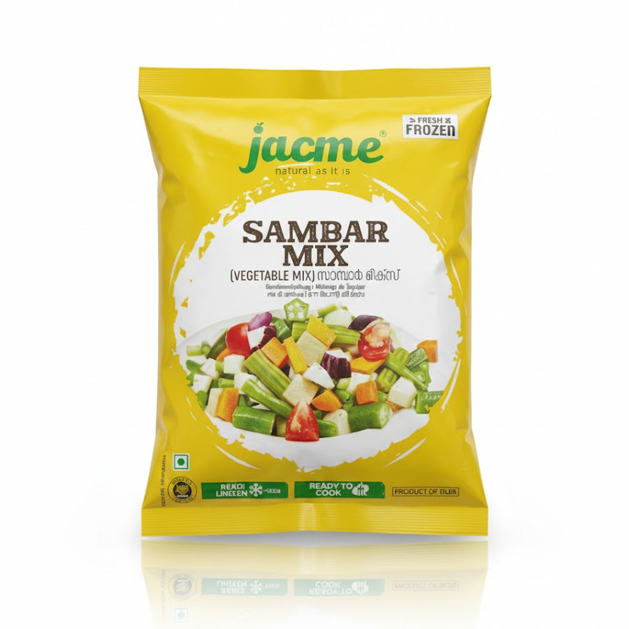 Jacme Sambar Mix (Vegetable Mix) 400g – Prepared Meals & Entrées, Kerala special food product, for customers in the UK