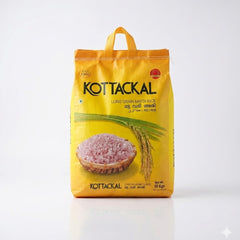 Kottackal Long Grain Matta Rice 10 Kgs bag, providing authentic grains for traditional cooking, is available from theindianshelf.co.uk.