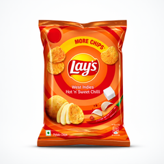 A bag of Lay’s West Indies’ Hot ‘n’ Sweet Chilli potato chips, featuring a bold fusion of spicy chili and a hint of sweetness, is available for purchase at theindianshelf.co.uk. These crinkle-cut chips are inspired by vibrant Caribbean flavors and offer a unique, savory snacking experience.