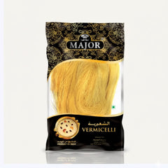 Major Vermicelli 200g pack, featuring fine roasted wheat noodles for preparing authentic traditional Payasam or Upma, is available for purchase at theindianshelf.co.uk.
