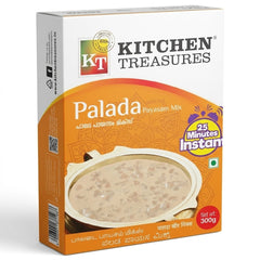 This is a 300g box of Palada Payasam Mix from Kitchen Treasures. This instant mix allows you to prepare a traditional Kerala milk pudding with rice flakes in just 25 minutes.
This product is available in the UK at theindianshelf.co.uk.