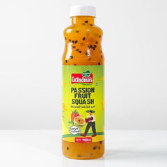 Grandma's Passion Fruit Squash 700ml bottle, recommended to be served chilled, is available from theindianshelf.co.uk