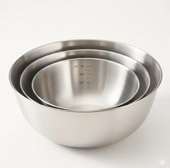 3-Piece Stainless Steel Mixing Bowl