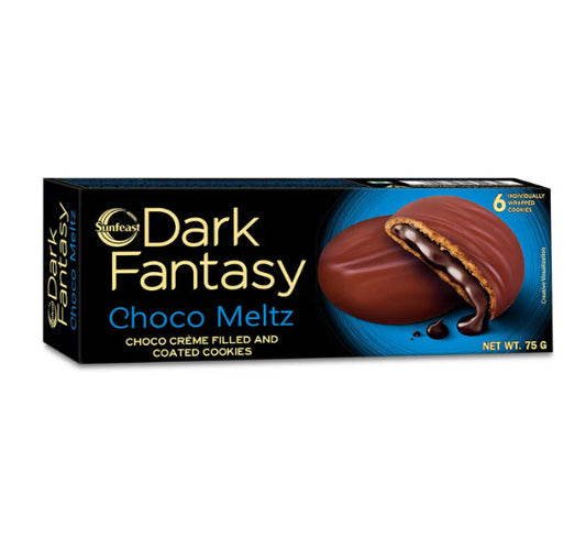 Sunfeast Dark Fantasy Choco Meltz | Choco Crème Filled & Coated Cookies by The Indian Shelf – Cookies, Indian grocery product, for customers in the UK