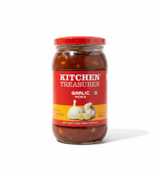 Garlic Pickle 400g by Kitchen Treasures by The Indian Shelf – Pickled Fruits & Vegetables, Indian grocery product, for customers in the UK