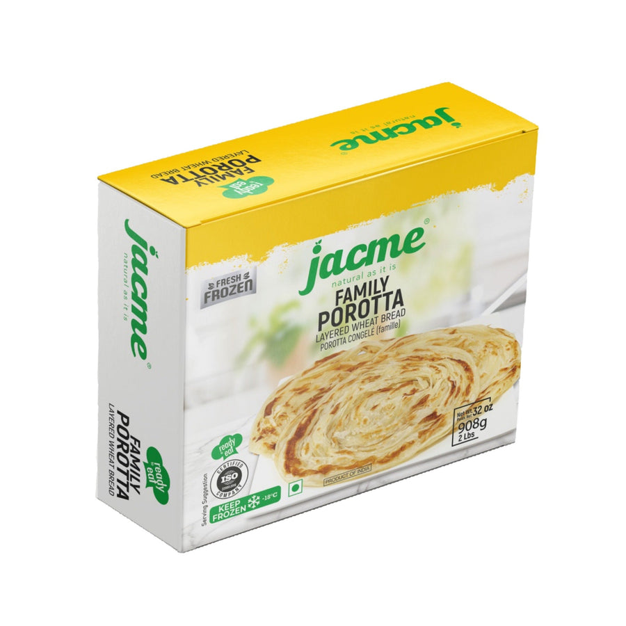 Jacme Family Porotta – Layered Wheat Bread (908g) by The Indian Shelf – Breads & Buns, Kerala special food product, for customers in the UK