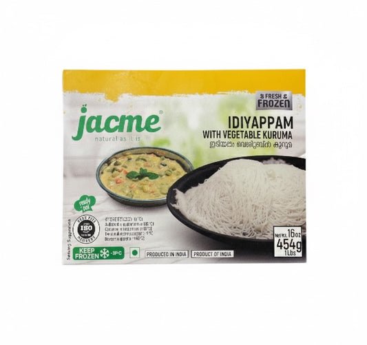 Jacme Idiyappam with Vegetable Kuruma – 454g (Frozen) by The Indian Shelf – Uncategorized, Kerala special food product, for customers in the UK
