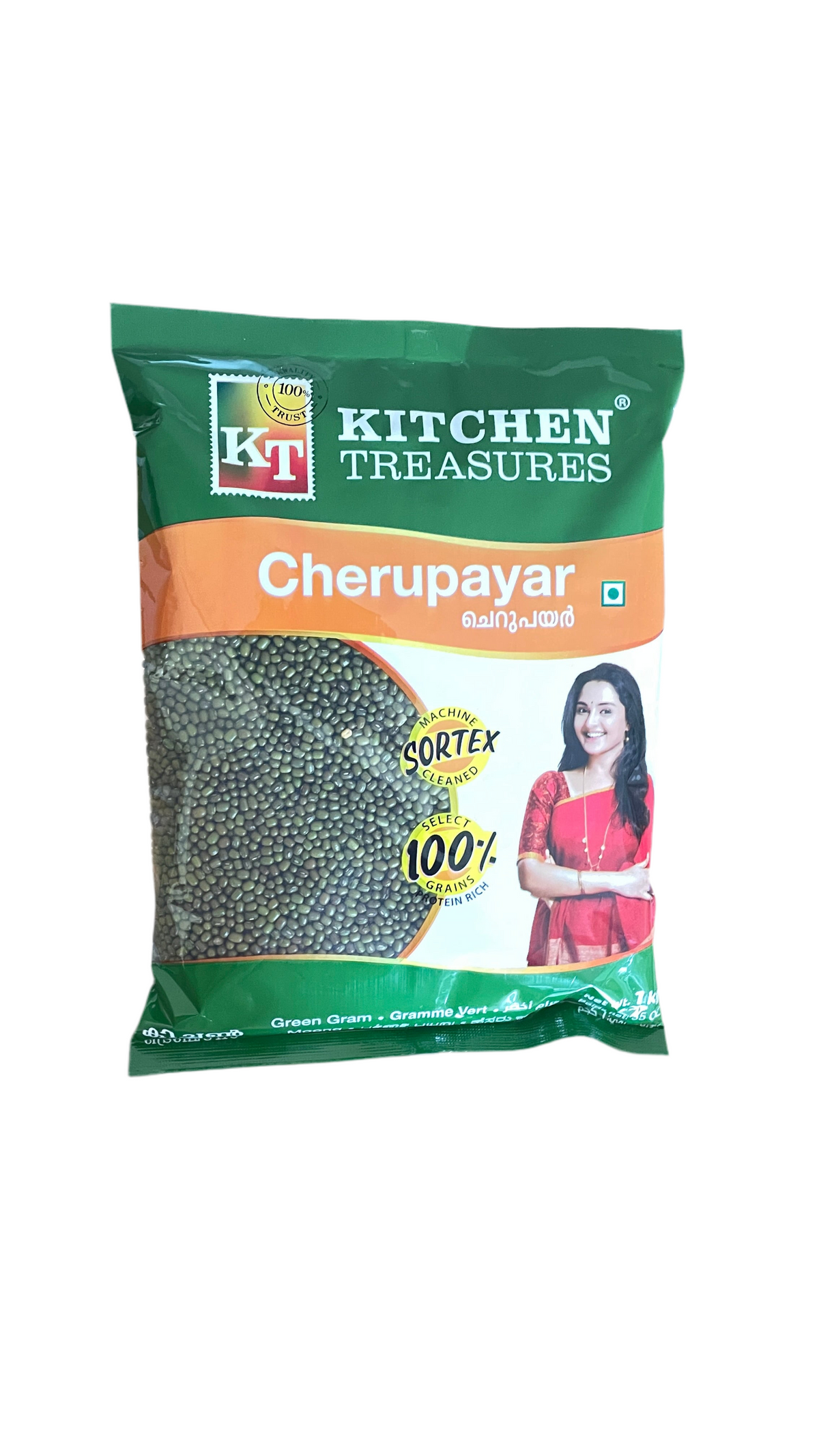 Cherupayar (Green Gram) 1 Kg by Kitchen Treasures