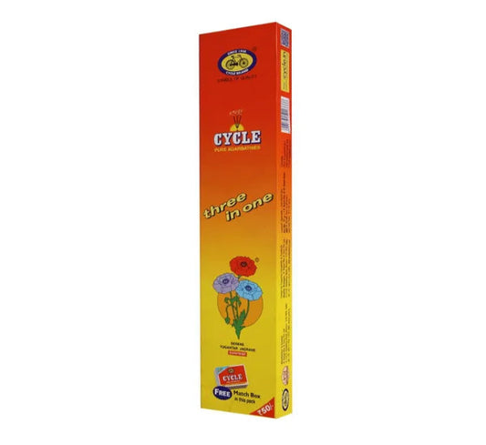 Cycle Three In One Agarbatti 115g – Incense, Indian grocery product, for customers in the UK