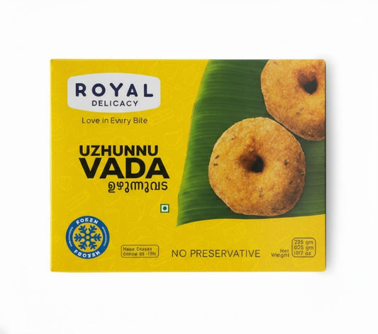 Royal Delicacy Uzhunnu Vada - Frozen by The Indian Shelf – Prepared Appetizers & Side Dishes, Indian grocery product, for customers in the UK