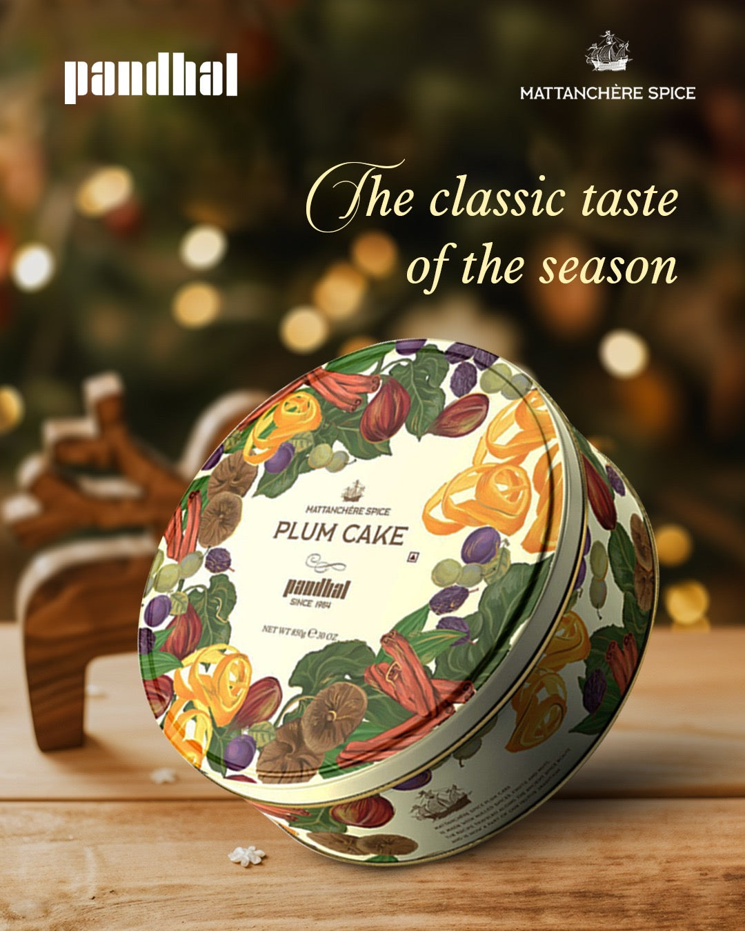 Mattanchère Spice Classic Plum Cake (850g)