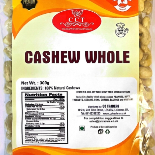 Cashew Nuts Whole By CCT