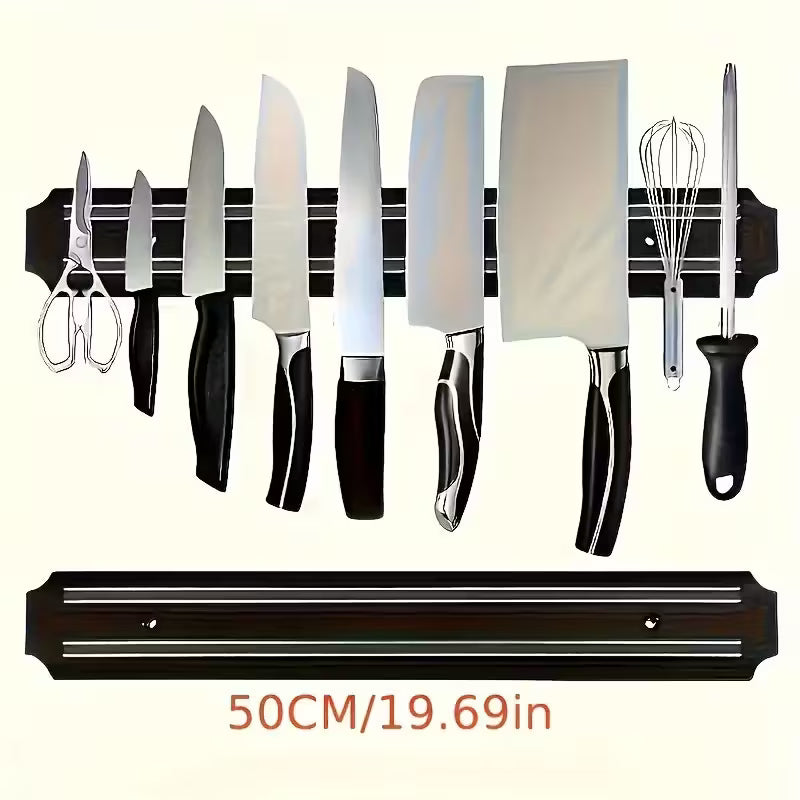 Heavy-Duty Magnetic Knife Holder by The Indian Shelf – Knife Holders, Indian grocery product, for customers in the UK