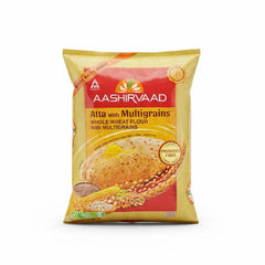 Aashirvaad Atta with Multigrains 5kg by The Indian Shelf – Flour, Indian grocery product, for customers in the UK