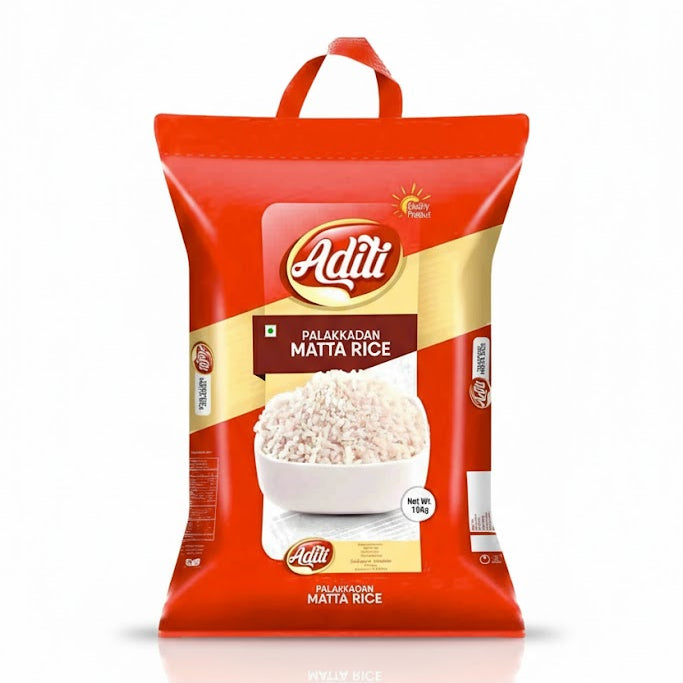 Aditi Palakkadan Matta Rice - 10kg – Rice, Indian grocery product, for customers in the UK