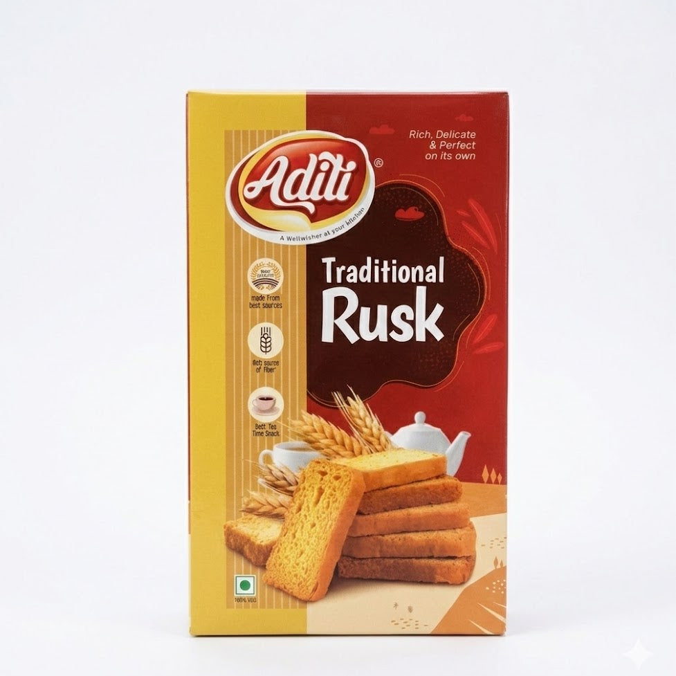 Aditi Traditional Rusk 300g – The Indian Shelf