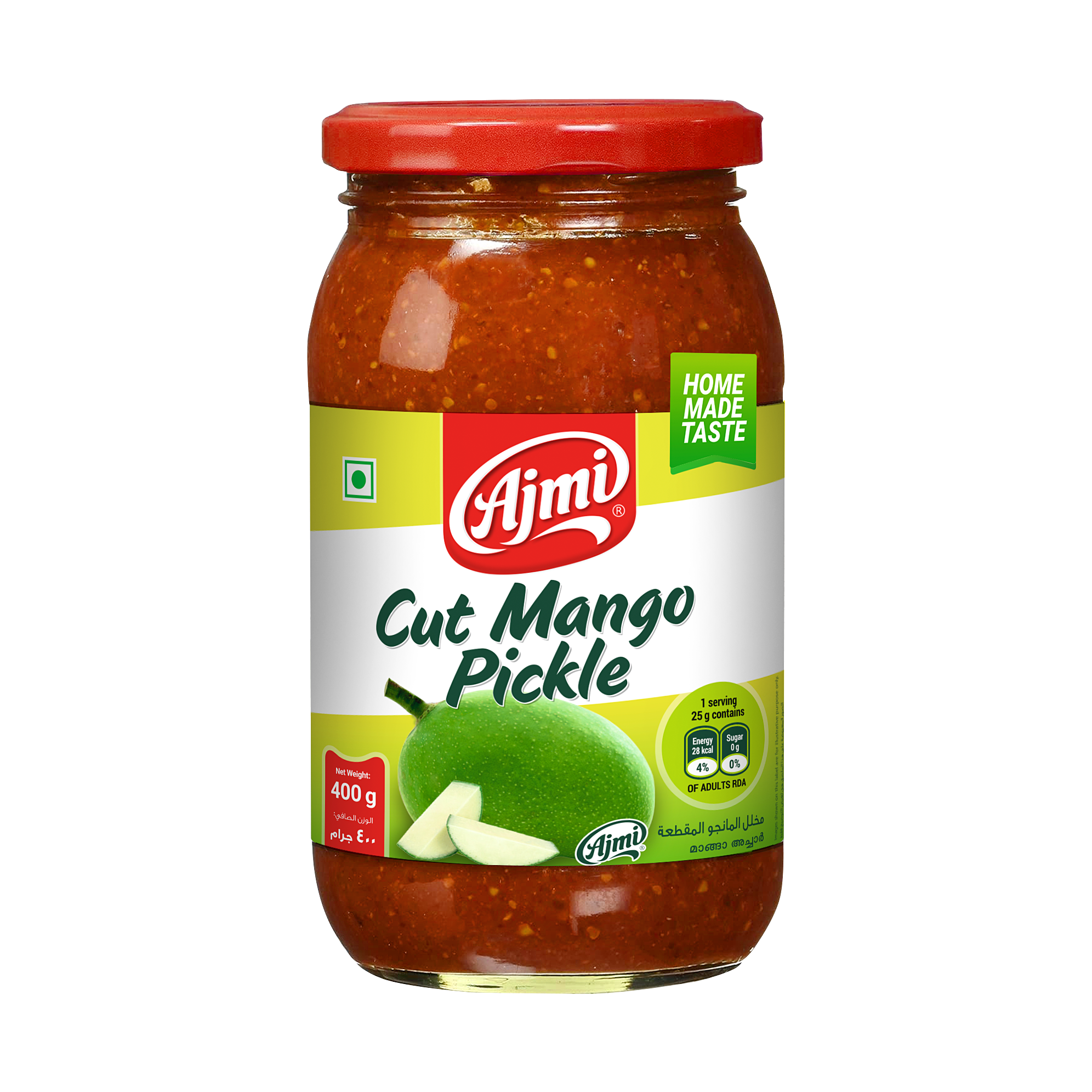 Ajmi Cut Mango Pickle - Home Made Taste (400g) – Uncategorized, Kerala special food product, for customers in the UK
