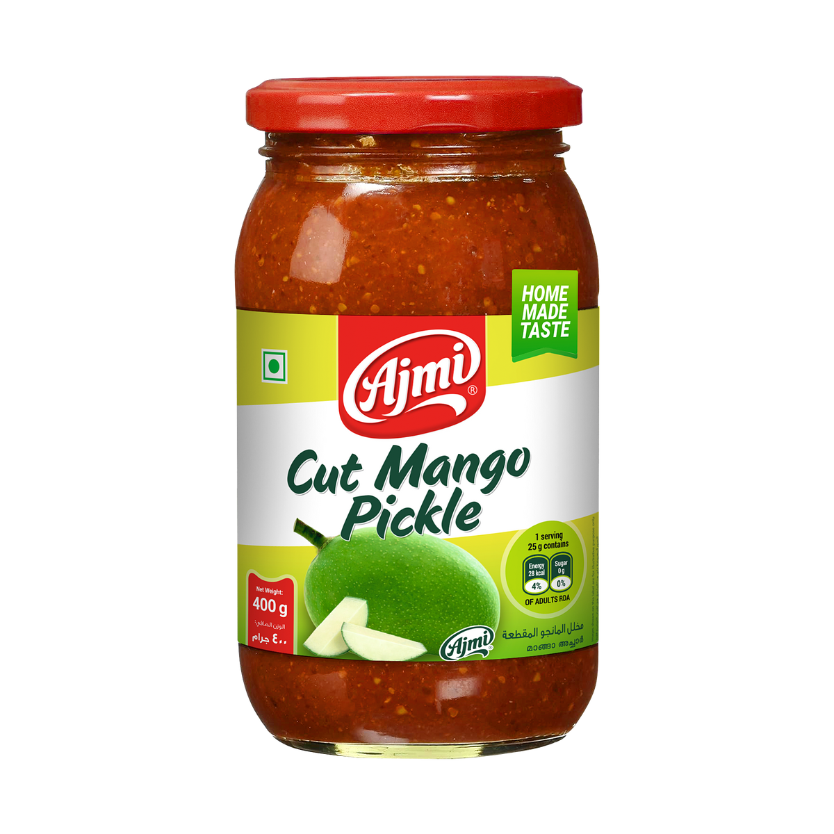 Ajmi Cut Mango Pickle - Home Made Taste (400g) – Uncategorized, Kerala special food product, for customers in the UK