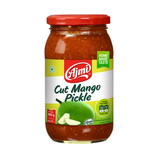 Ajmi Cut Mango Pickle - Home Made Taste (400g) – Uncategorized, Kerala special food product, for customers in the UK