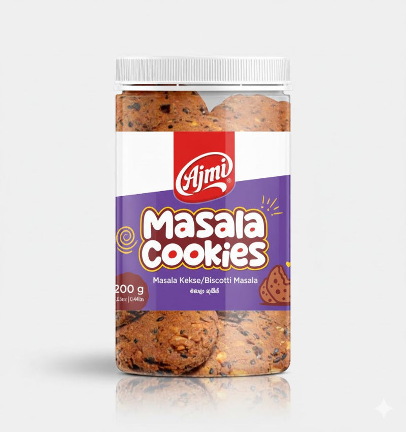 Ajmi Masala Cookies (200g) - Savory Biscotti Masala – Cookies, Indian grocery product, for customers in the UK
