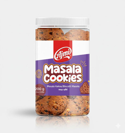 Ajmi Masala Cookies (200g) - Savory Biscotti Masala – Cookies, Indian grocery product, for customers in the UK