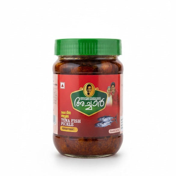 Ammamayude Achar tuna fish Pickle, an authentic and spicy traditional Kerala-style seafood condiment, is available for purchase at theindianshelf.co.uk