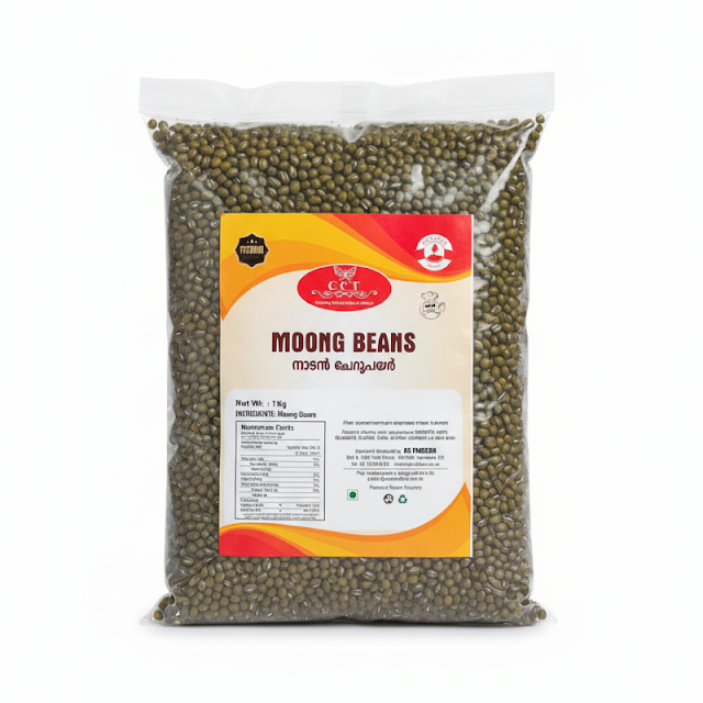 Moong Beans (Nadan Cherupayar) - 1Kg by Cct – Dry Beans, Indian grocery product, for customers in the UK