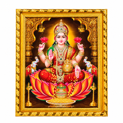 Goddess Lakshmi Photo Frame - A4 Size