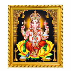 Lord Ganesh Photo Frame - A4 Size