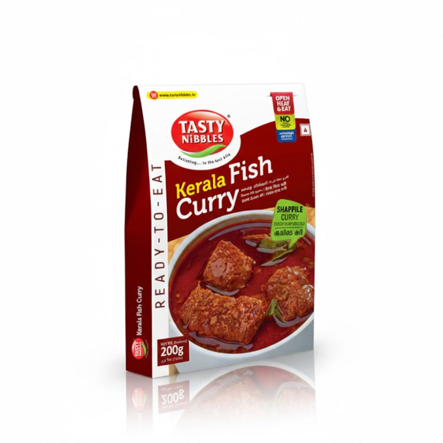 Tasty Nibbles Ready-to-Eat Kerala Fish Curry Shappile Curry 200g pack, using Japanese Retort Technology, is from theindianshelf.co.uk.