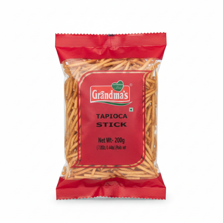 Grandma's Tapioca Stick (200g) - BUY 1 GET 1 FREE by The Indian Shelf – Puffed Rice Cakes, Kerala special food product, for customers in the UK