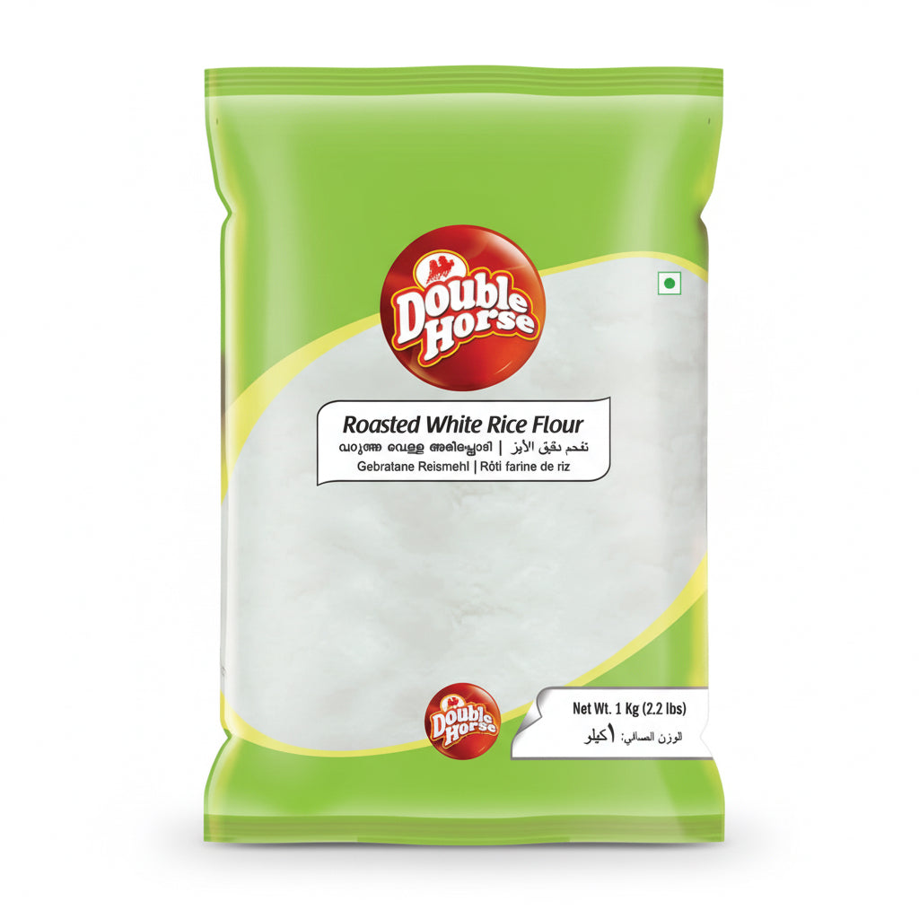 Double Horse Roasted White Rice Flour 1kg