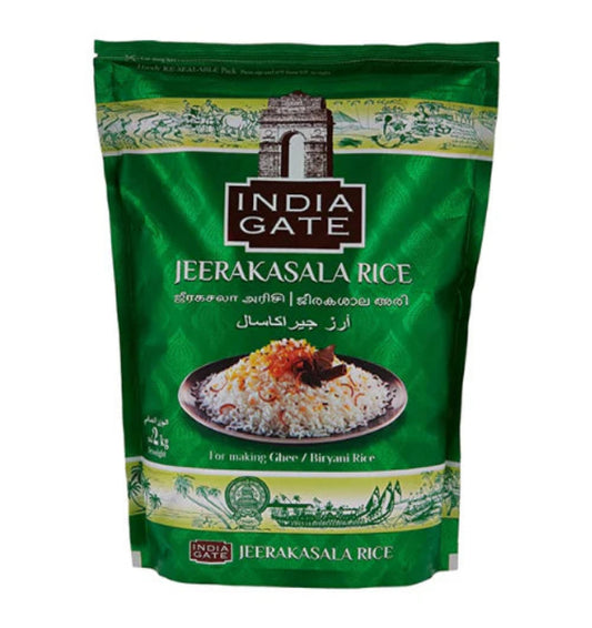 India Gate Jeerakasala Rice 2kg by The Indian Shelf – Indian grocery product, for customers in the UK
