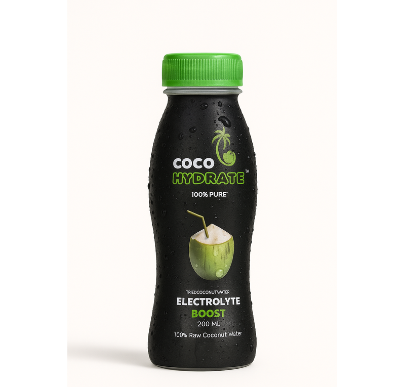 Coco Hydrate 100% Pure Raw Coconut Water - 200 mL