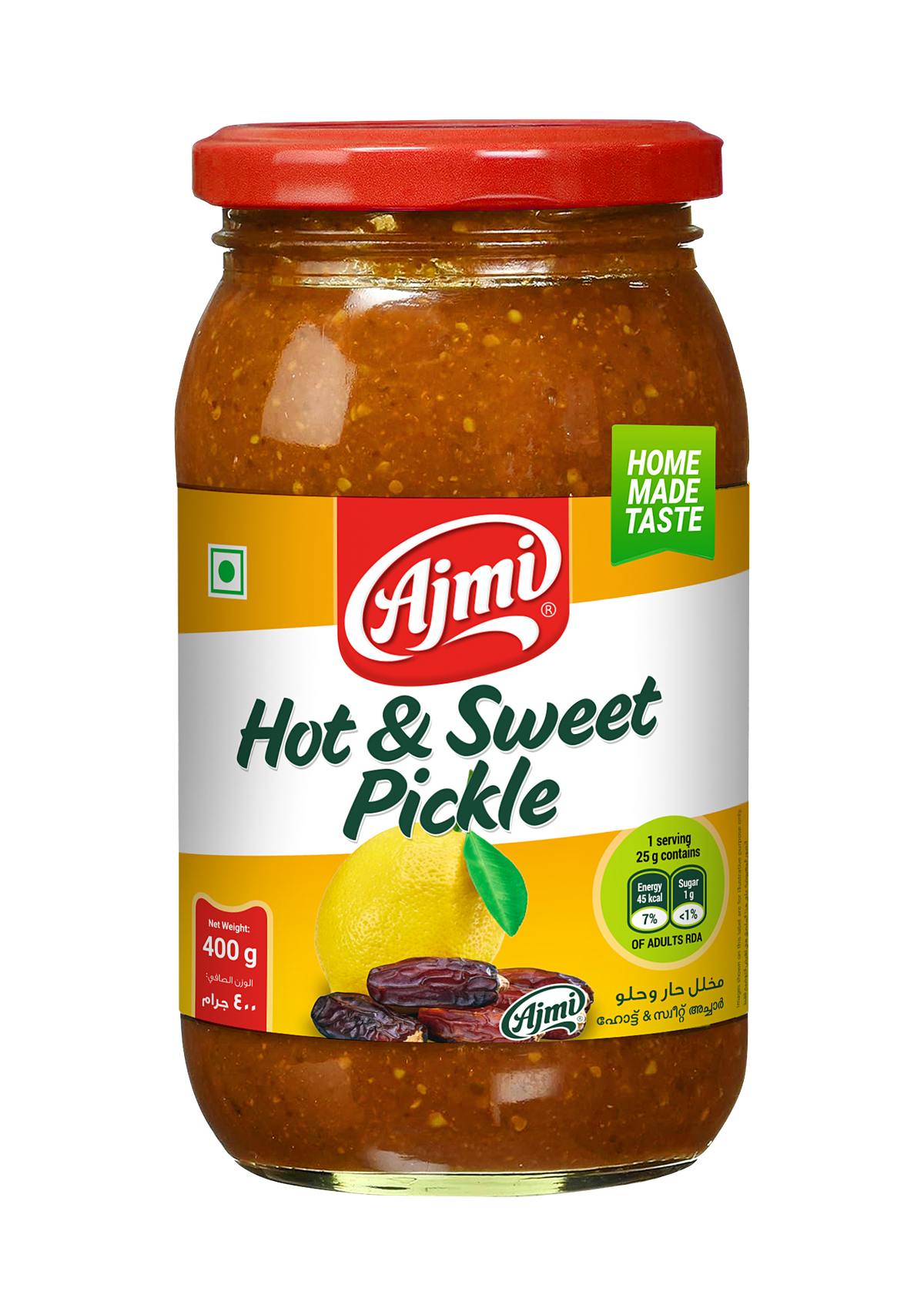 Hot and Sweet pickle 400g by Ajmi