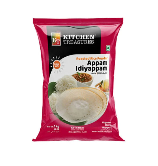 Roasted Rice Powder – Appam Idiyappam (1kg) by Kitchen Treasures by The Indian Shelf – Flour, Kerala special food product, for customers in the UK