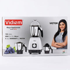 The Vidiem Victor is a powerful 750 Watts mixer grinder from Maya Appliances (since 1978). It features an ARIA Cool Tec Motor and comes with a 5-year warranty on the motor, designed for heavy-duty kitchen tasks like grinding spices and making batters.

All of these items are available in the UK at theindianshelf.co.uk.