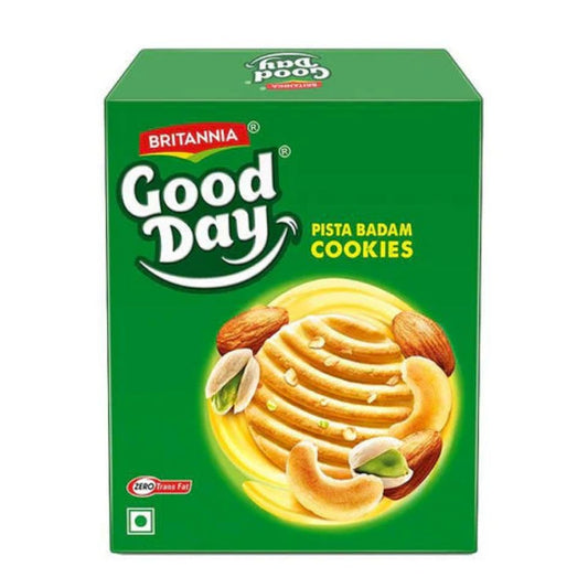 Britannia Good Day Pista-Badam Cookies – Cookies, Indian grocery product, for customers in the UK