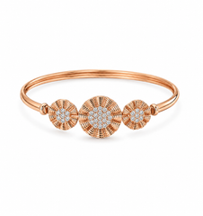 Elegant Rose Gold Kada Bracelet