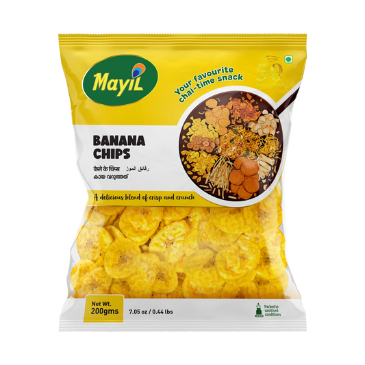 Mayil Banana Chips – 200g | Authentic Kerala Style Snack by The Indian Shelf – Chips, Kerala special food product, for customers in the UK