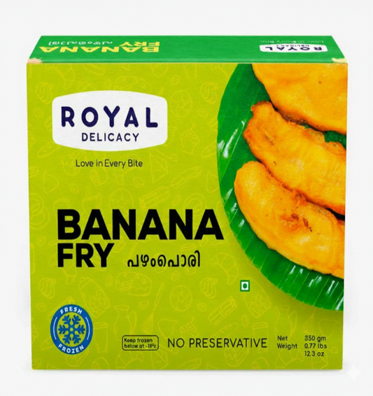 Royal Delicacy Banana Fry (Pazham Pori) - Fresh Frozen (350 gm) by The Indian Shelf – Prepared Appetizers & Side Dishes, Kerala special food product,…