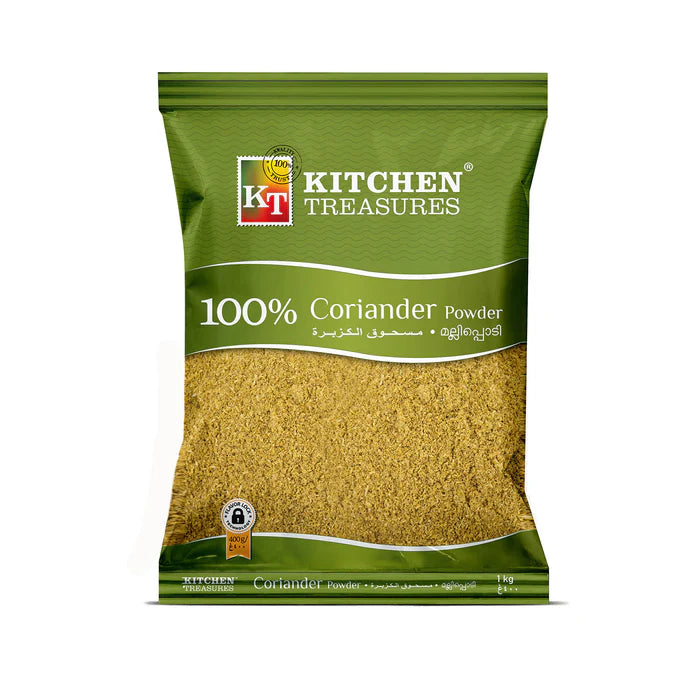 Coriander Powder 400g by Kitchen Treasures by The Indian Shelf – Herbs & Spices, Indian grocery product, for customers in the UK