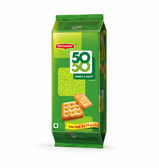 Britannia 50-50 Sweet & Salty Biscuits 372g