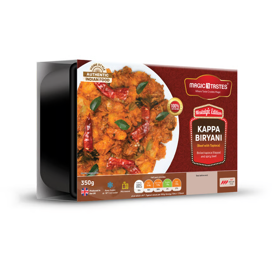 Magic Tastes Kappa Biryani – 350g | Kerala Style Beef with Tapioca by The Indian Shelf – Prepared Meals & Entrées, Kerala special food product, for…