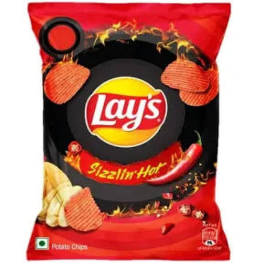 Lay’s Sizzlin’ Hot | Fiery Spicy Potato Chips by The Indian Shelf – Chips, Indian grocery product, for customers in the UK