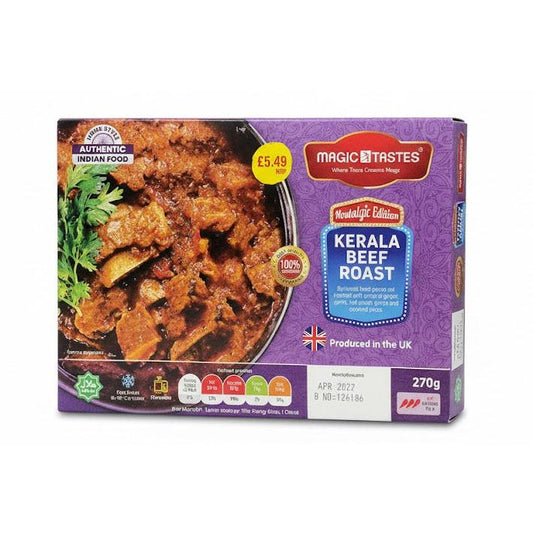 Magic Tastes Kerala Beef Roast 270g by The Indian Shelf – Prepared Meals & Entrées, Kerala special food product, for customers in the UK